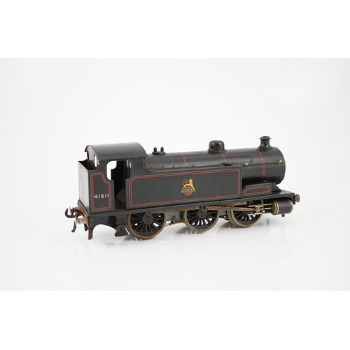 274 - A Bassett-Lowke 0 gauge BR 0-6-0T locomotive for 3-rail running, in lined black livery, 41611