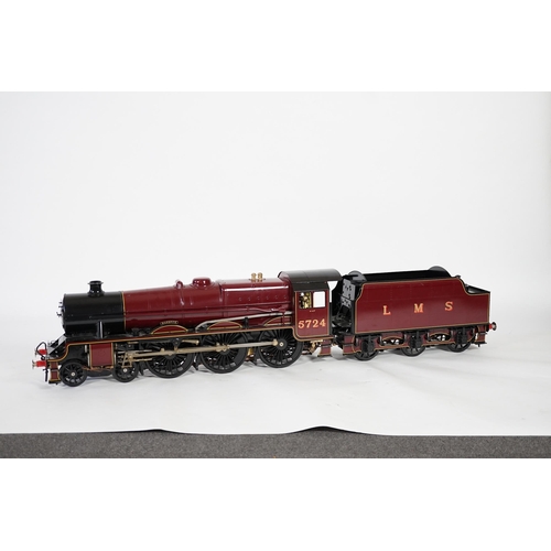 277 - A Kingscale by Silver Crest Models 5 inch gauge coal fired live steam LMS Jubilee Class 4-6-0 locomo... 