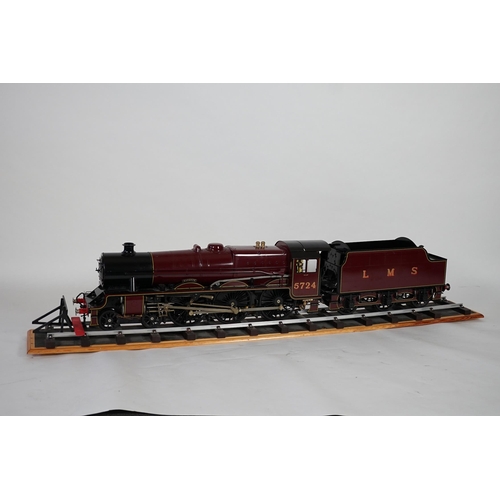 277 - A Kingscale by Silver Crest Models 5 inch gauge coal fired live steam LMS Jubilee Class 4-6-0 locomo... 