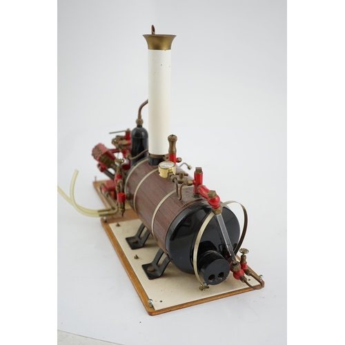 280 - A Maxwell Hemmens gas fired Max V4 marine steam plant, Four cylinder engine with regulator, water ... 