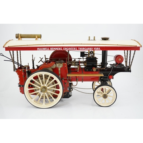 281 - A Maxwell Hemmens one inch scale coal fired Showman's Engine. A single cylinder slide valve engine w... 