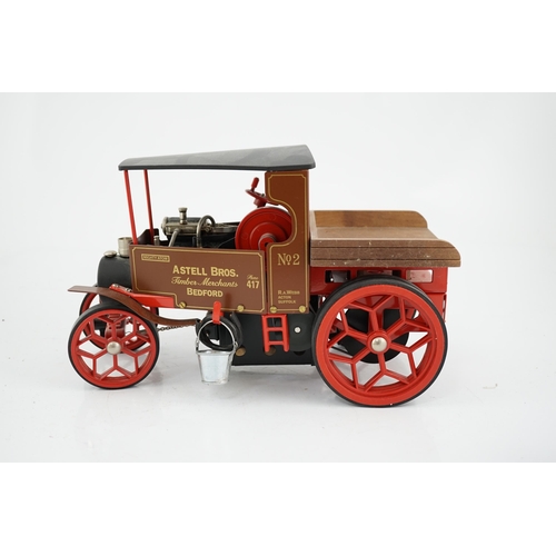 282 - A boxed Wilesco live steam Foden steam lorry (D310), a single cylinder, pellet fired steam engine wi... 