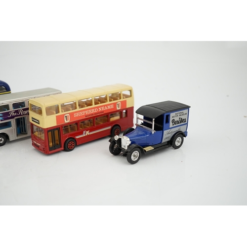 293 - Thirty-six boxed diecast vehicles by Vanguard, Atlas Dinky, Revell, etc. including; cars, commercial... 