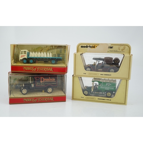 294 - Sixty-six Matchbox Models of Yesteryear, in cream or maroon era boxes, including cars, commercial ve... 