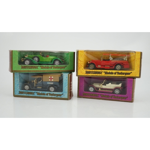 295 - Seventy-nine Matchbox Models of Yesteryear in mainly woodgrain, cream and maroon era boxes, includin... 