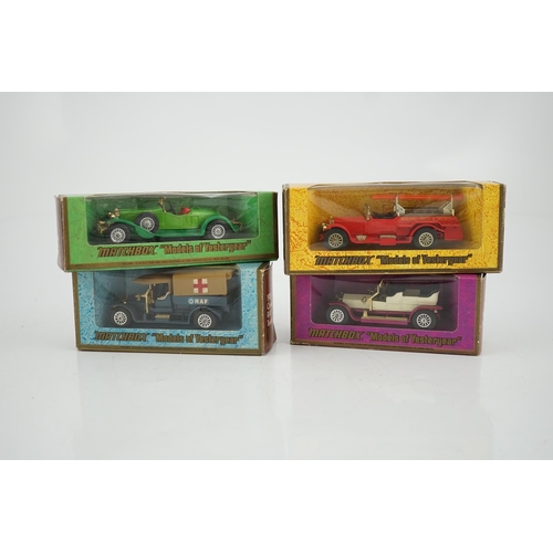 295 - Seventy-nine Matchbox Models of Yesteryear in mainly woodgrain, cream and maroon era boxes, includin... 