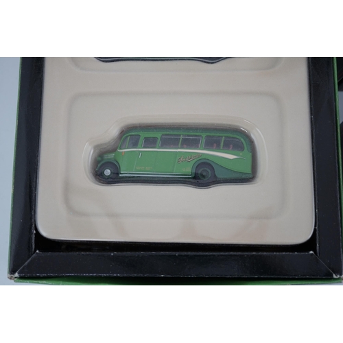 302 - Thirty-two boxed EFE diecast buses, coaches, gift sets, etc. and one Britbus, operators including; E... 