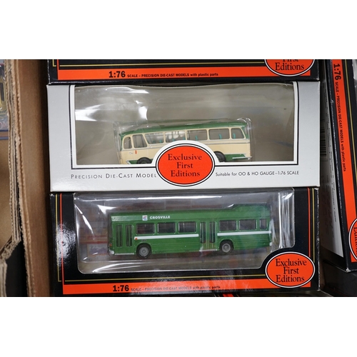 302 - Thirty-two boxed EFE diecast buses, coaches, gift sets, etc. and one Britbus, operators including; E... 