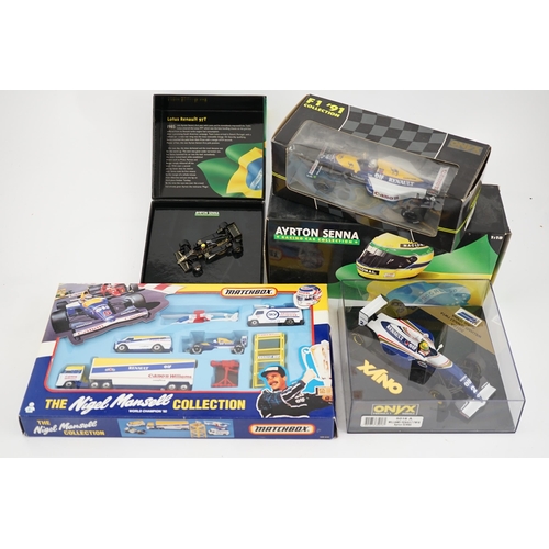 306 - Twenty-one diecast motor racing related models by Onyx, Minichamps, Bburago, etc. including; three O... 