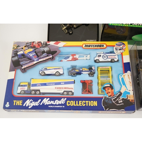 306 - Twenty-one diecast motor racing related models by Onyx, Minichamps, Bburago, etc. including; three O... 