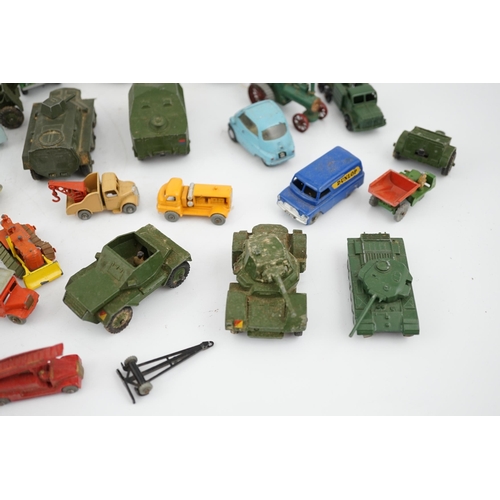 311 - Thirty-eight diecast vehicles by Dinky Toys, Corgi Toys, Matchbox, etc. including a Spot-On BMW Iset... 