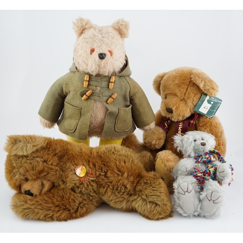 337 - An early Paddington bear, a Harrods bear and a Steiff Super Molly Herman Teddy (4)