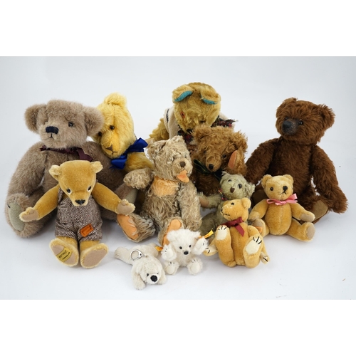 348 - A collection of twenty-six modern teddy bears by The English Teddy Bear Co., Honey Hill Bears, Merry... 