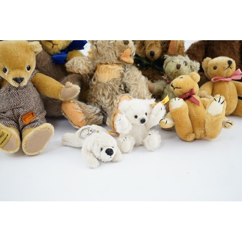 348 - A collection of twenty-six modern teddy bears by The English Teddy Bear Co., Honey Hill Bears, Merry... 