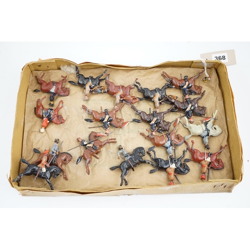 368 - Seventeen early Britains cavalry soldiers, including Madras Cavalry (including the 1896 versions fro... 