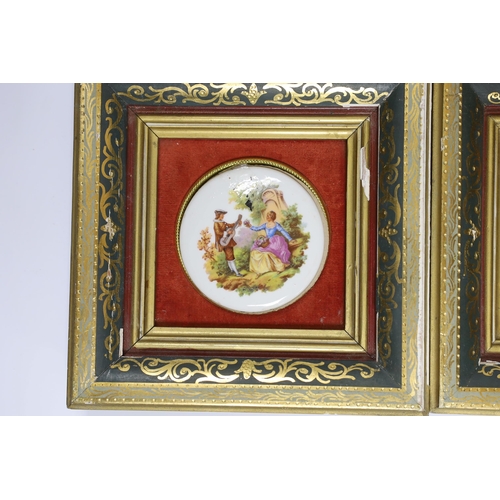 433 - Three framed Limoges porcelain plaques