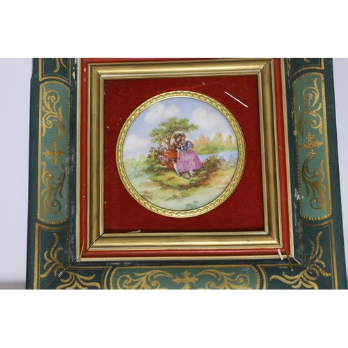 433 - Three framed Limoges porcelain plaques