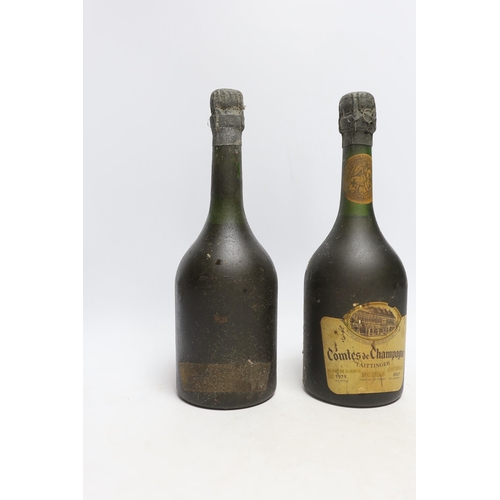 450 - Two bottles of 1971 Taittinger champagne