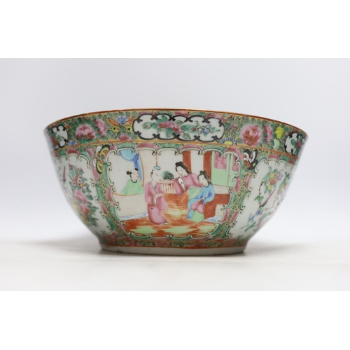 453 - A large late 19th century Chinese famille rose bowl, 29cm in diameter