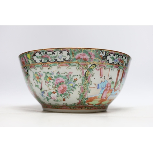 453 - A large late 19th century Chinese famille rose bowl, 29cm in diameter