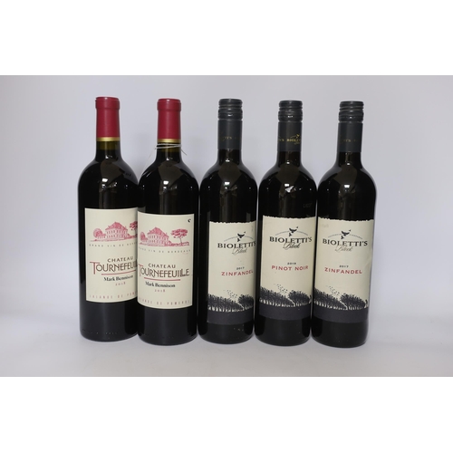 511 - Six bottles of Biolettis Block Zinfandel 2017 and six bottles of Chateau Tournefeuille 2018