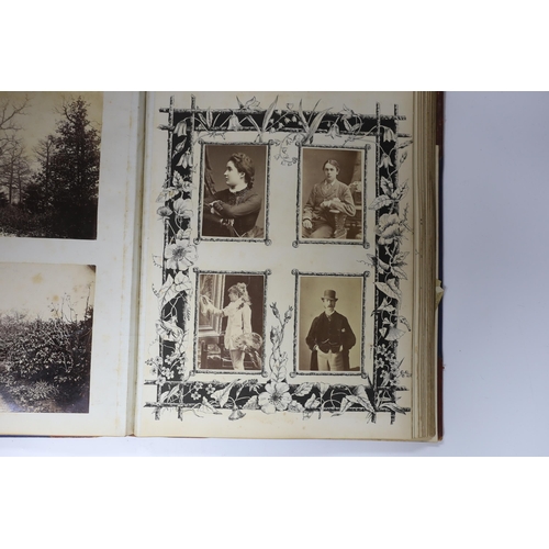 540 - A late 19th century album of black and white photographs of views, principally in Europe and includi... 