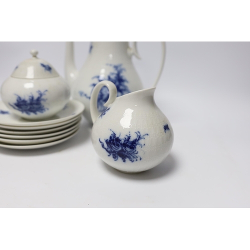 569 - A Rosenthal blue and white coffee set