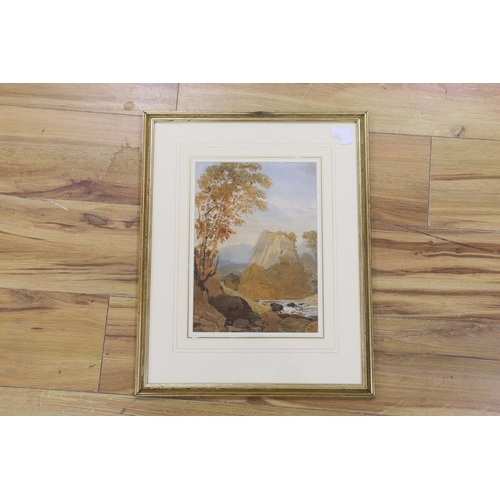 742 - George Barrett Jnr. OWS (1767-1842), watercolour, Mountainous landscape, unsigned, Abbott & Holder l... 