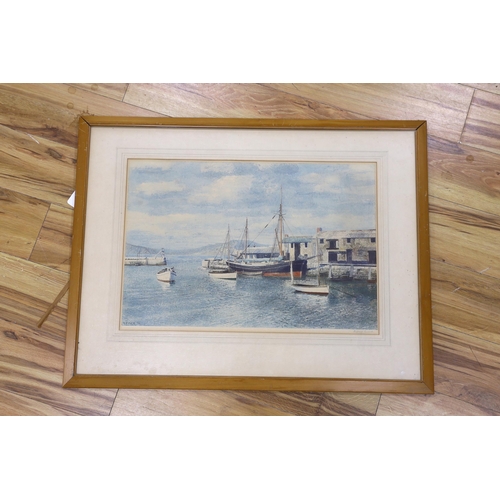 784 - After Richard Eurich (1903-1992), colour lithograph, 'The Mary Eliza, Lyme Regis', signed in pencil,... 