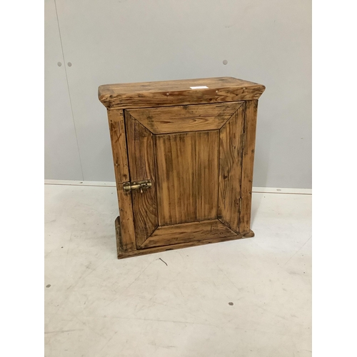 27 - A Victorian pine medicine cupboard, width 39cm, depth 22cm, height 42cm