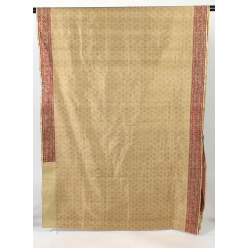 284 - An Indian Varansi, 1980s, hand woven silk sari by Mohammad Jafar Ali, woven in traditional style as... 