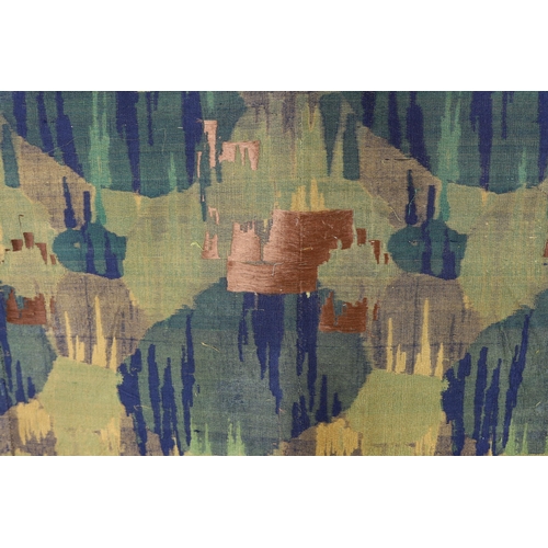 310 - A 1930s Japanese Kyoto, possibly Nishijin and a Tsumugi hand loomed brocade, woven in fine gold and... 