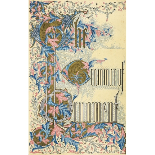 317 - ° ° Owen Jones - Grammar of Ornament. Illustrated by Examples of Various Styles of Ornament, one hun... 