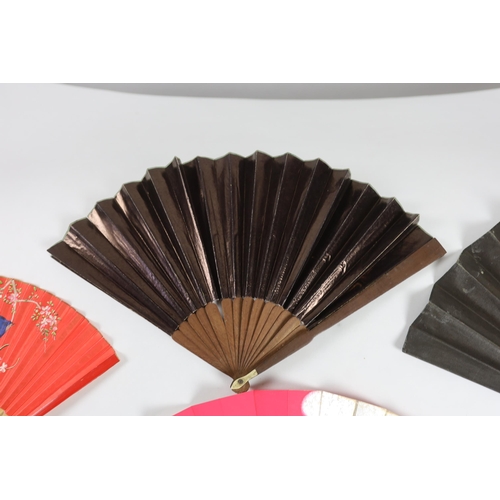 378 - A collection of 19th and 20th century mostly paper fans, ten in reasonable condition useful for stag... 