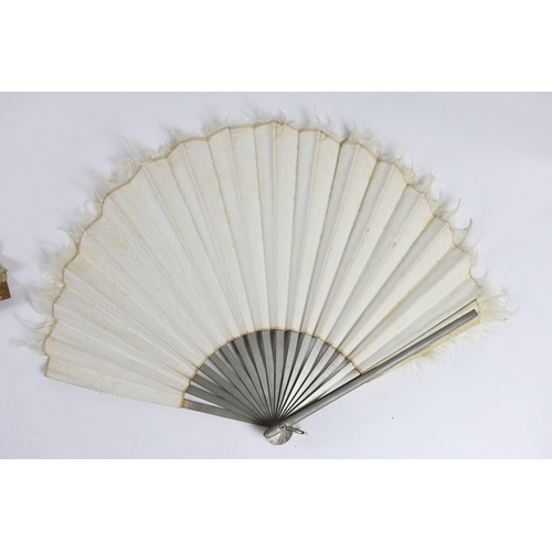 378 - A collection of 19th and 20th century mostly paper fans, ten in reasonable condition useful for stag... 