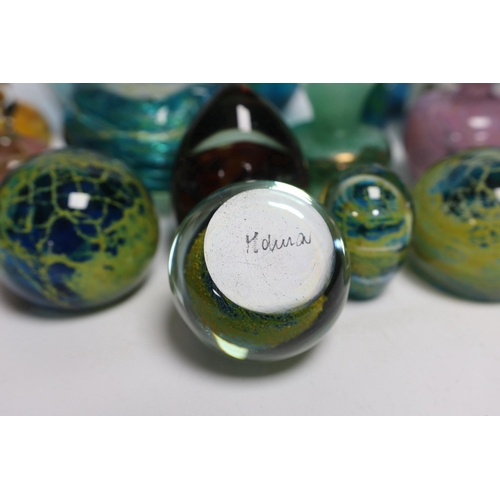 432 - Mdina glass. 'Sea and Sand' pattern glassware (15)