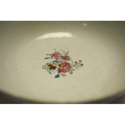 460 - An 18th century Chinese Export famille rose bowl, 26cm diameter