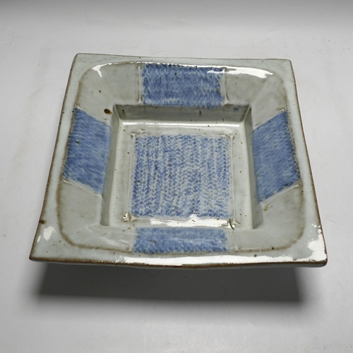 461 - William Plumptre (b. 1959), studio pottery bowl, 30cmsq