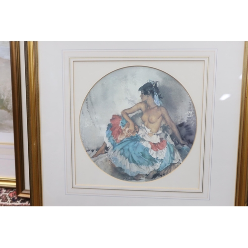 815 - After Sir William Russell Flint (1880-1969), four colour prints, two limited edition, one blindstamp... 