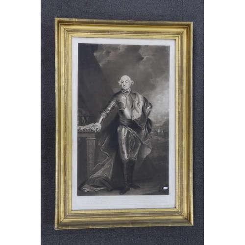 824 - Charles Turner after Sir Joshua Reynolds (1723-1792), mezzotint, 'The Most Noble George Markie Towns... 