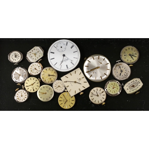 992 - A small group of assorted lady's and gentleman's wrist watch movements including Tudor, Longines and... 