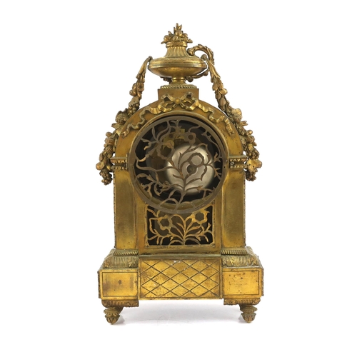 174 - Robin à Paris, a 19th century French ormolu and Sevres style porcelain mantel clock of architectural... 