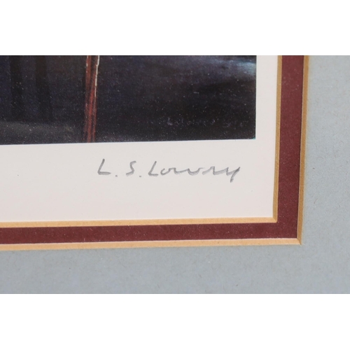 322 - § § Laurence Stephen Lowry (English, 1887-1976) The Pond'offset colour lithographsigned in pencil, ... 