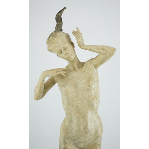 34 - § § Carl Payne (English, 1969-2021), limited edition bronze sculpture, 'Hear No Evil', signed in the... 