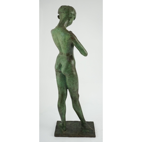 36 - § § Bernard Sindall  (19241998), bronze, 'The Broken Chain', signed in the bronze and dated 1988, e... 