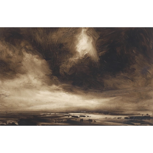 398 - § § James Naughton (b 1971) 'Light through clouds'watercoloursigned in pencil and dated 200428.5 x 4... 