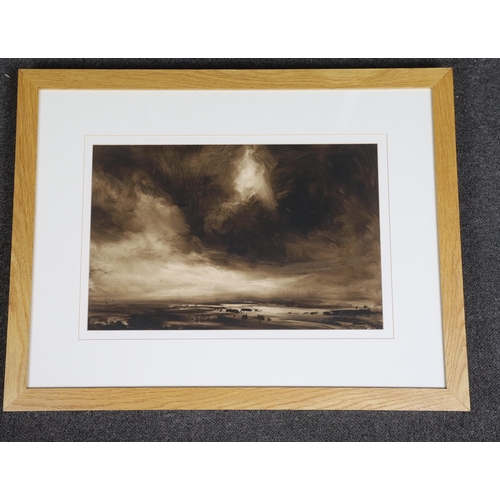 398 - § § James Naughton (b 1971) 'Light through clouds'watercoloursigned in pencil and dated 200428.5 x 4... 