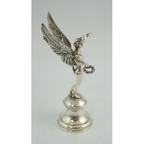 472 - A George V silver presentation swimming trophy, 'The Rose Viner Trophy', by Viners Ltd, modelled as ... 