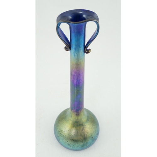 49 - A tall Loetz Art Nouveau iridescent glass vase, c.1901, the design by Robert Holubetz, student of Ko... 