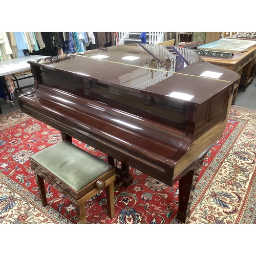 1213 - A Kawai KG-ID 5ft grand piano (c.1986), serial number 1675219, mahogany cased on square tapered legs... 